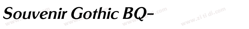 Souvenir Gothic BQ字体转换